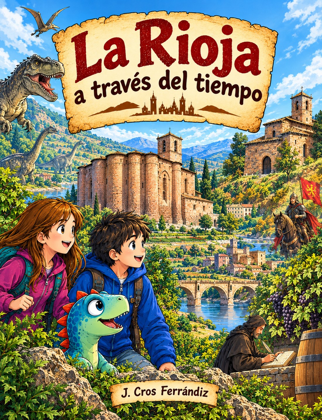 Portada del cómic La Rioja a través del tiempo